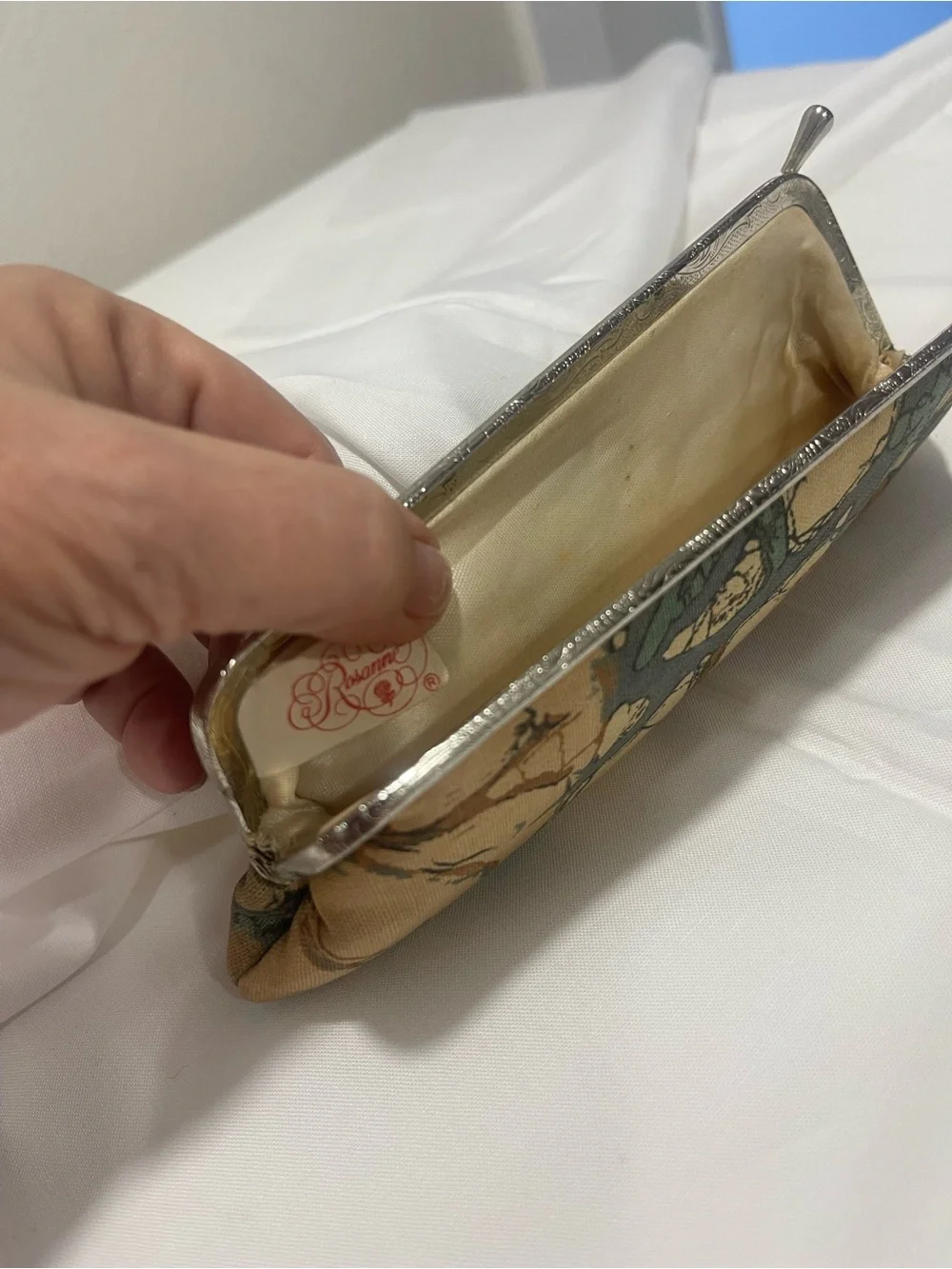 Vintage Rosanne Kiss Lock Clutch Purse 1960s